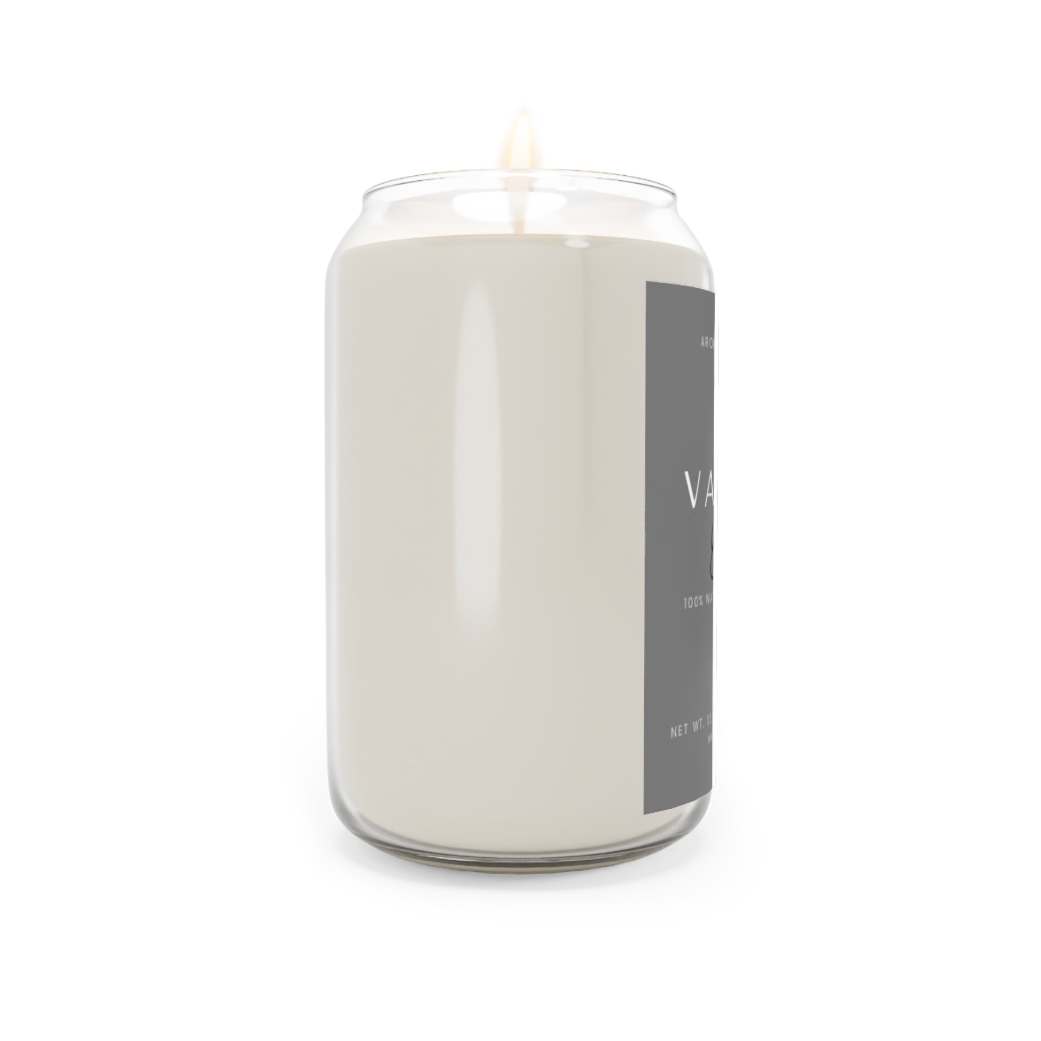 Vanilla Bean Scented Soy Candle, Aromatherapy, Home Decor, Eco-Friendl