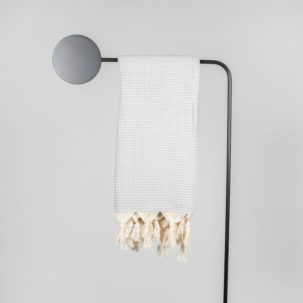 Handwoven Turkish Towel Wafflepique | Grey