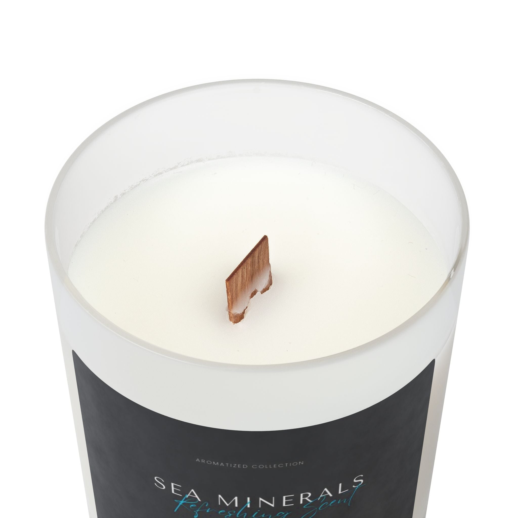 Sea Minerals Candle | Frosted Glass Candle for Home Decor, Aromatherap