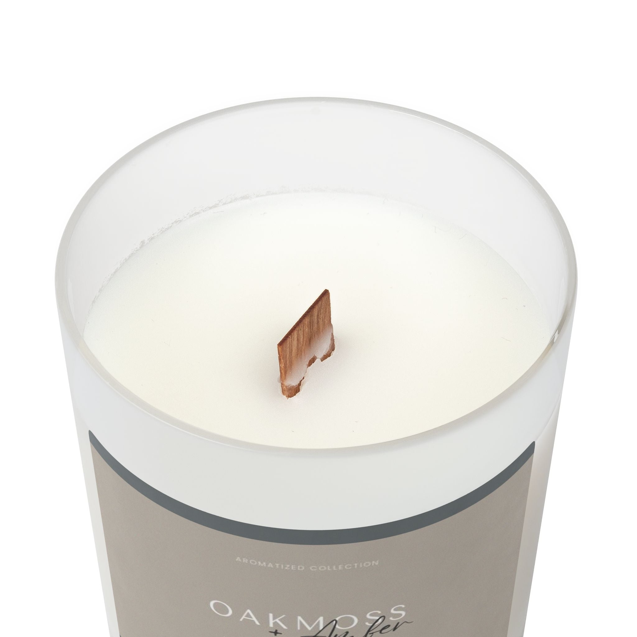 Oakmoss & Amber Scented Candle, 11oz Frosted Glass || Zodiac Decor, Re