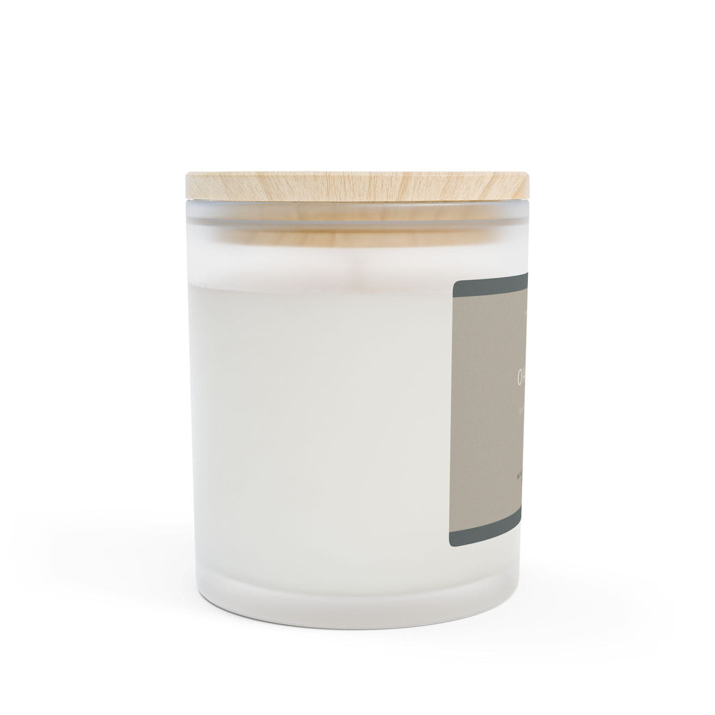 Oakmoss & Amber Scented Candle, 11oz Frosted Glass || Zodiac Decor, Re
