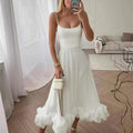 Fashion Suspenders Large Flower Swing Three-dimensional Flower A- Line