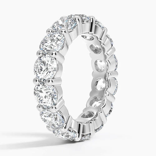 8ct Lab Diamond Eternity Band | Round Shared Prong | IGI Certified VS+