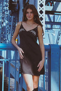 Vela Silk Slip Dress in Jaguar Stars