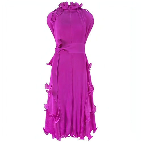 A1. Autumn Short Sleeve Pleated Design Affordable Luxury Fashion