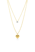 Minimalist Double-Layer Gold Necklace-D 24