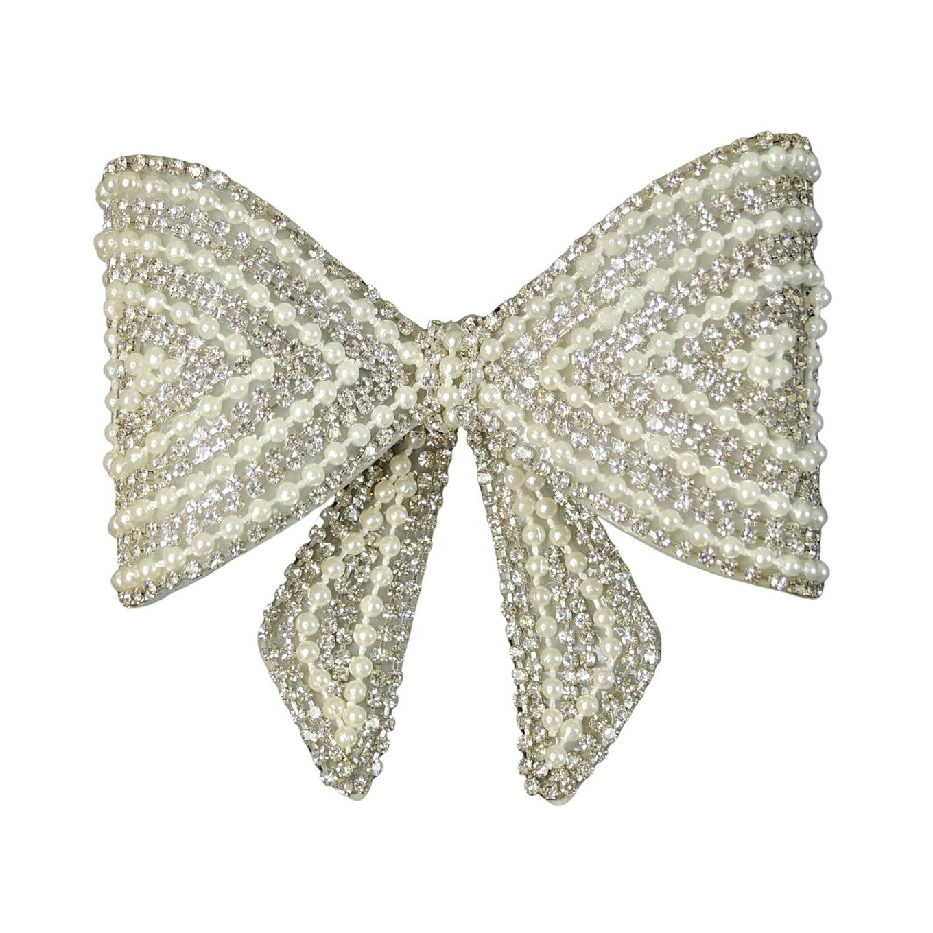 Crystal Bow Barrette Hair Clip for Women