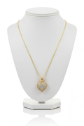 Gold Heart Pendant Necklace for Women-D 17