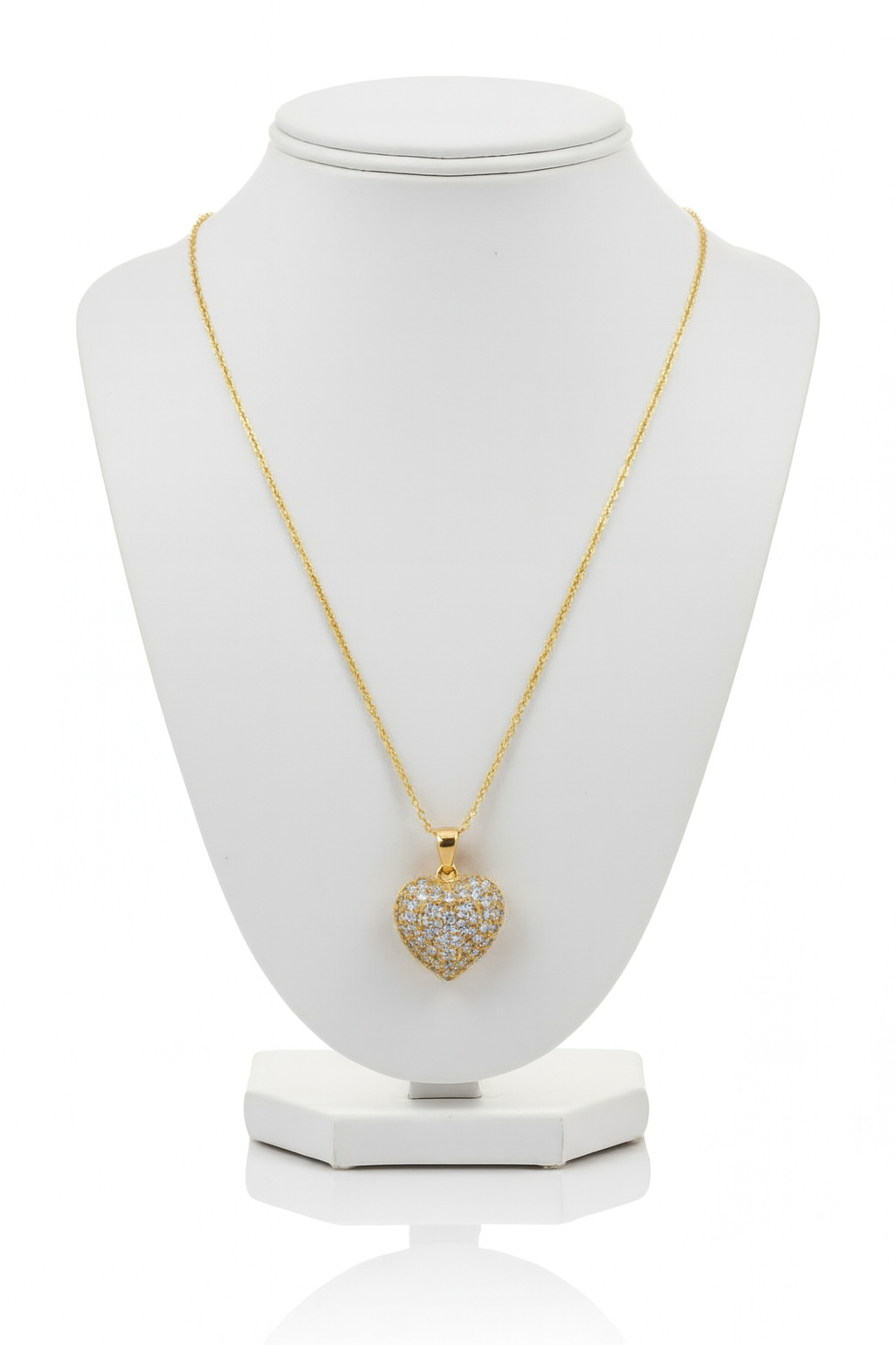 Gold Heart Pendant Necklace for Women-D 17